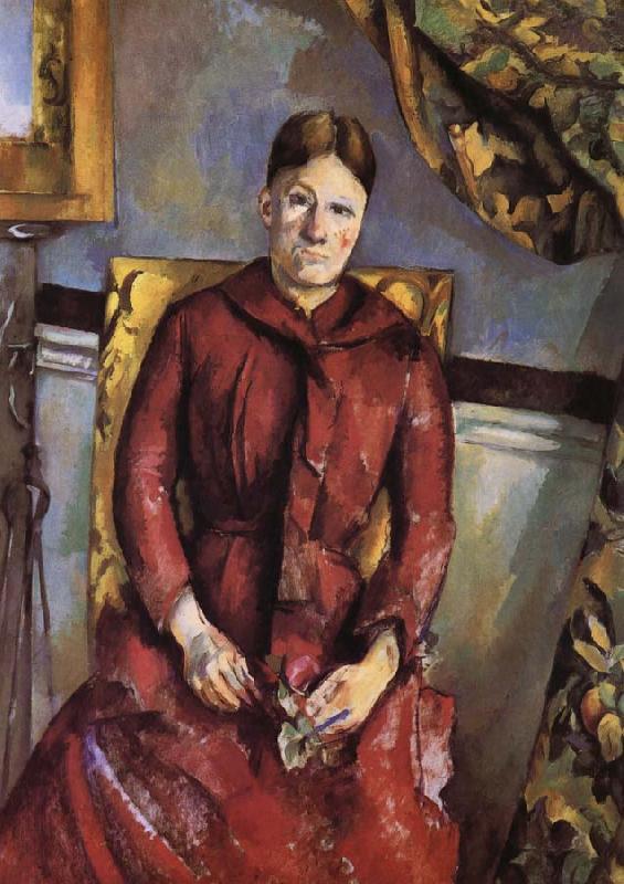 Paul Cezanne Mrs Cezanne oil painting image